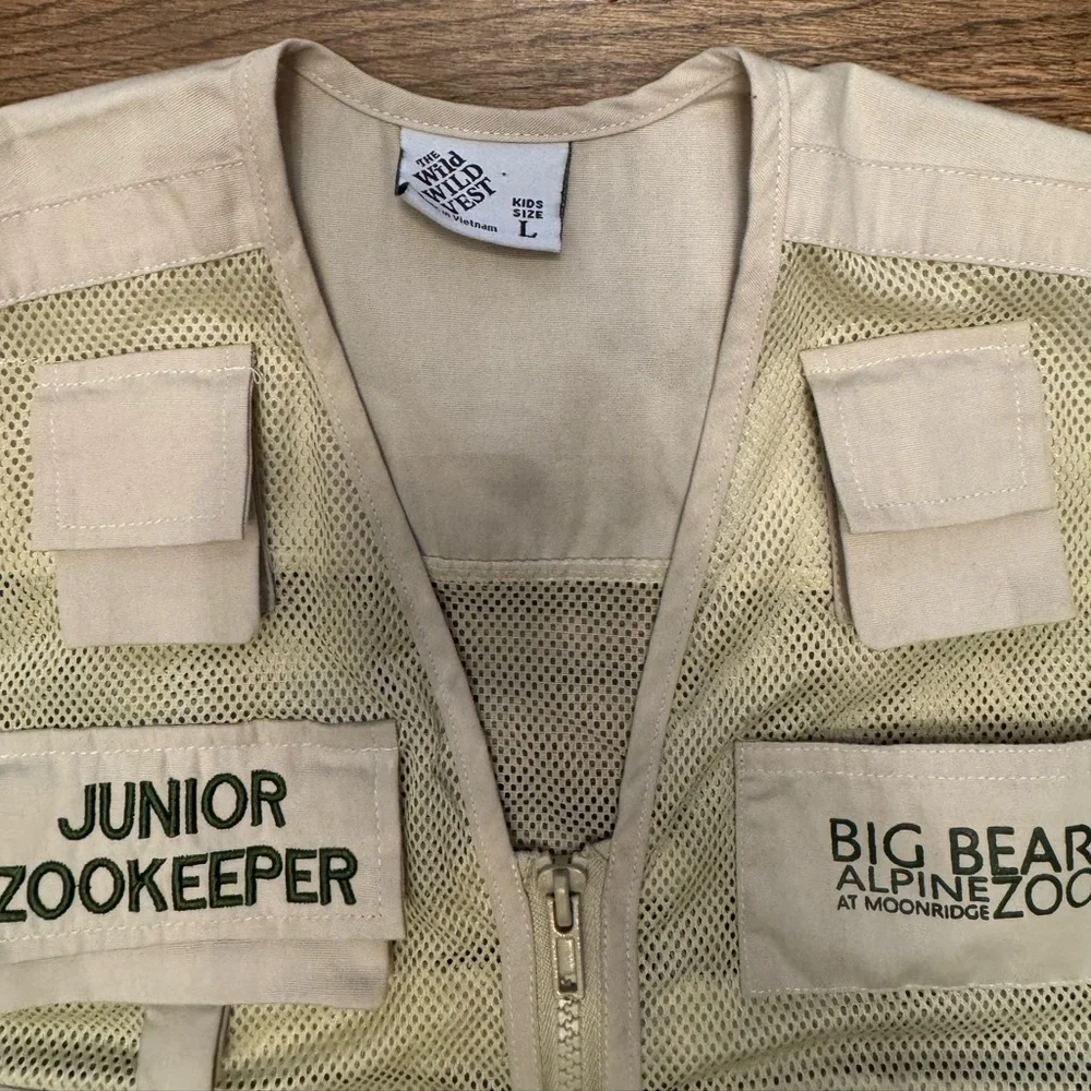 Big Bear Alpine Zoo Junior Zookeeper Vest | Kids Size L | Safari Explorer